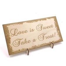 Wooden Wedding signs Plaques, Sweet Table Candy Bar Take a Treat LPS-1