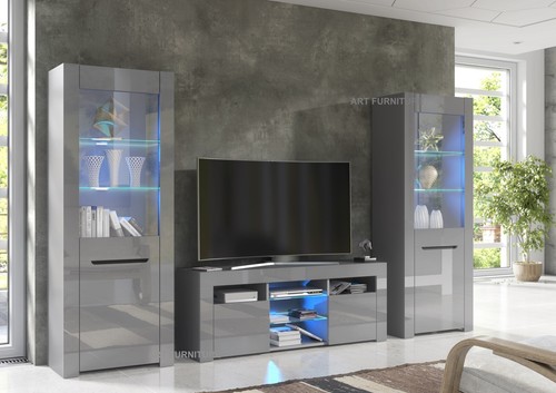 Unit high gloss - gloss, grey