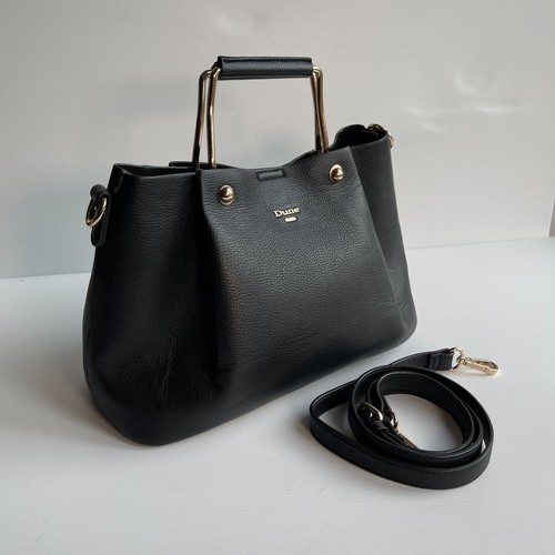 Dune black faux leather bag