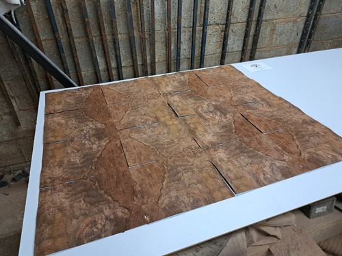 Burr walnut wood veneer - wood,