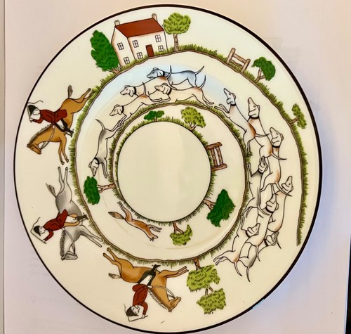 Side plate wedgwood hunting - plate,,