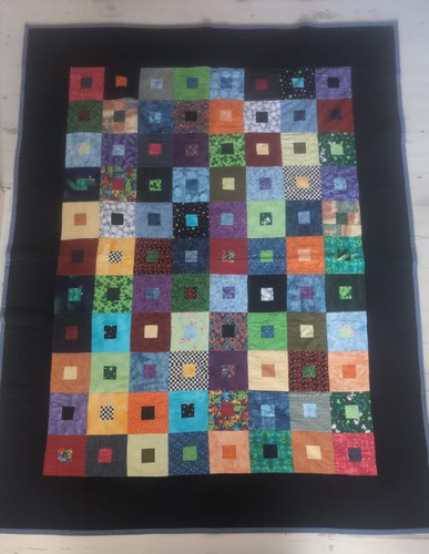 Handmade patchwork quilt throw - handmade,
