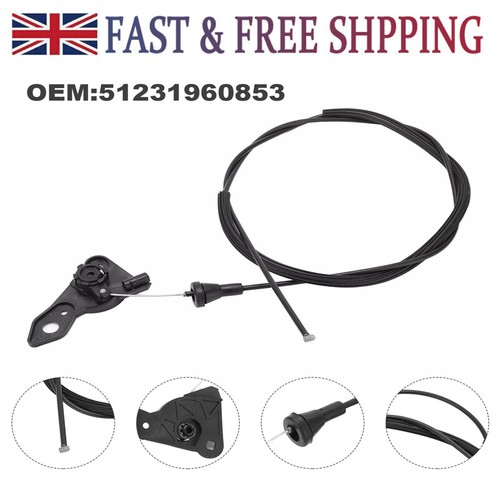 Bonnet hood release cable rod - release,