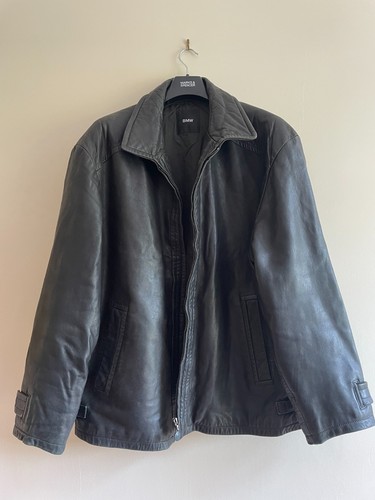 Bmw black leather - jacket, (100%