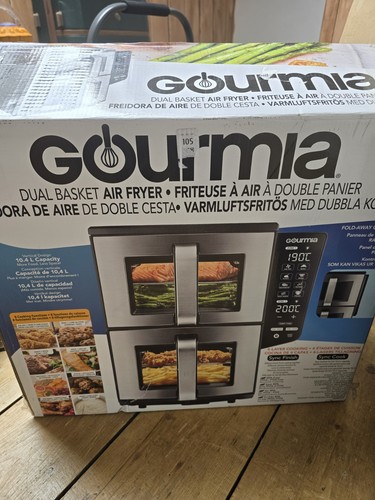 Gourmia dual basket air fryer - gourmia,