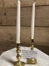 Pair Of Antique Vintage Brass
