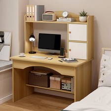 Computer Desk Study Table Writing Shelves Home Office Workstation w/ Drawer UK