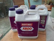 5 X SENTINEL X800 Central Heating Cleaner Fast Acting Free UK delivery Five