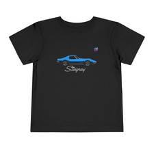 Toddler 1969 Corvette C3 Stingray T-Shirt | Blue Chevy Muscle Car Tee