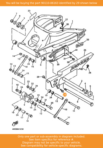 Yamaha bolt hexagon - bolt,, socket