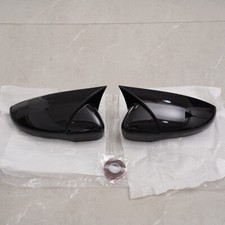 Pair Gloss Black Wing Mirror