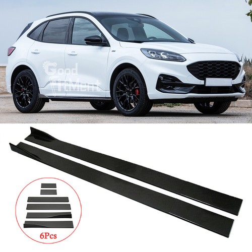 Glossy black side skirts - glossy,