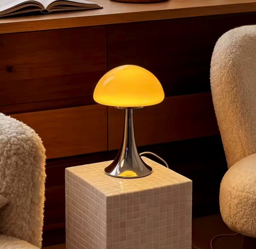 Mushroom lamp glass warm led - warm,