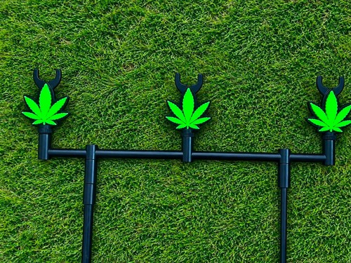 Custom weed leaf fishing - weed, rod