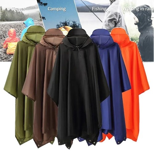 Hooded rain poncho water - hooded,