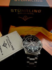 Stuhrling Mens Depth Master 883. Professional Dive watch. Brand new boxed. 