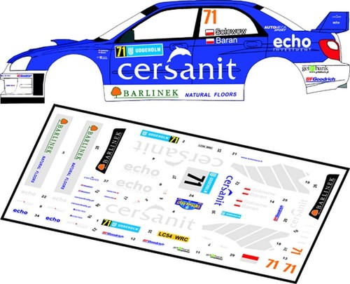 Decals subaru impreza wrc - decals,