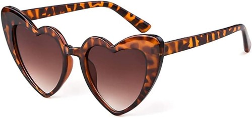 Heart shaped sunglasses - shaped, for