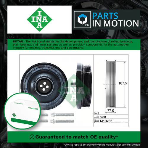 Crankshaft pulley fits - (tvd),