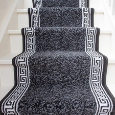 Long Narrow Stairs Carpet Hallway Runner Black Grey Flecked Hall Stair Runners