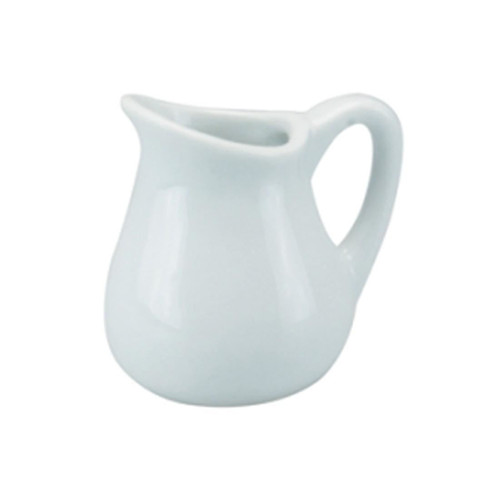 White ceramic milk jug - ceramic,
