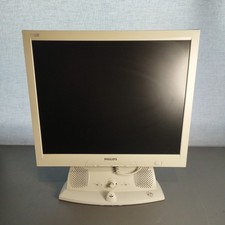 Vintage PC Monitor Philips 170s4 With Built In Speakers & Mic Tested Working 