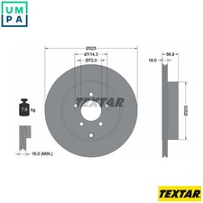 2x BRAKE DISC 92223603 FOR