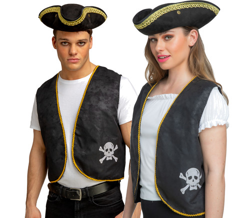 Pirate waistcoat unisex - pirate,
