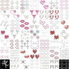 Face Gems - Body Jewel Tattoo Self Adhesive - Festival Rave Make Up- 49  Designs
