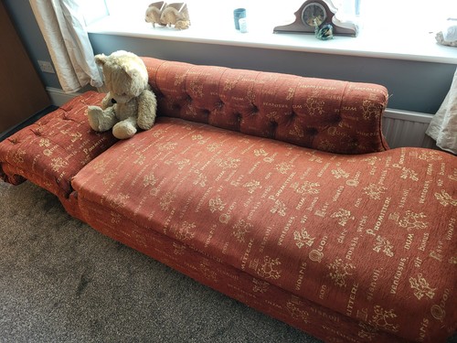 Chaise longue edwardian - chaise, longue,edwardian.