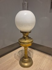 Antique Oil Lamp Brass With