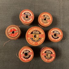 7 x Vintage Wooden Cotton