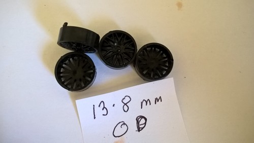 Scalextric wheel deep black - wheel,