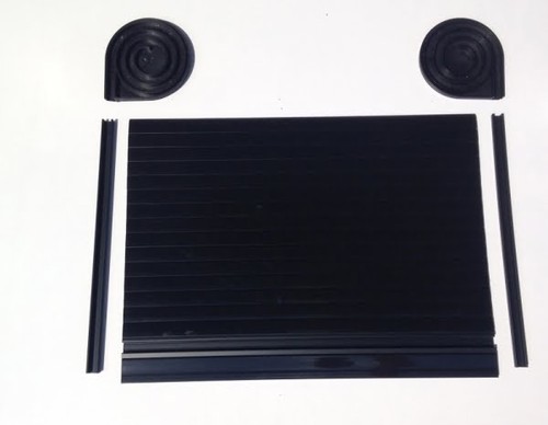 Tambour doors piano black - tambour,