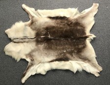 Luxurious Natural Reindeer Hide / Skin Rug - Approx 121 x 147cm