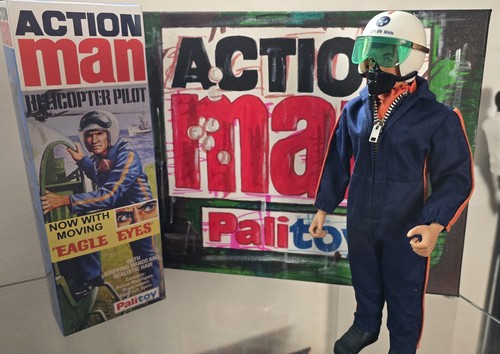 Vintage action man - vintage, helecopter