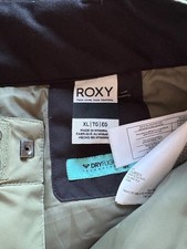 ladies roxy backyard ski trousers size xl green lichen