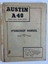 Austin The Austin A 40 Series GS2, G2S2, GV2 Running Maintenance Instructions