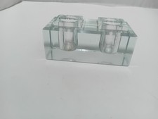 Vintage Glass Double Inkwell