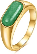 Women Men Square Signet Pinky