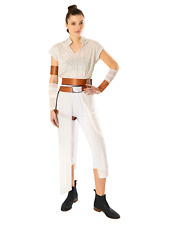 Official Adult Ladies Deluxe Rey Costume Star Wars Fancy Dress Outfit