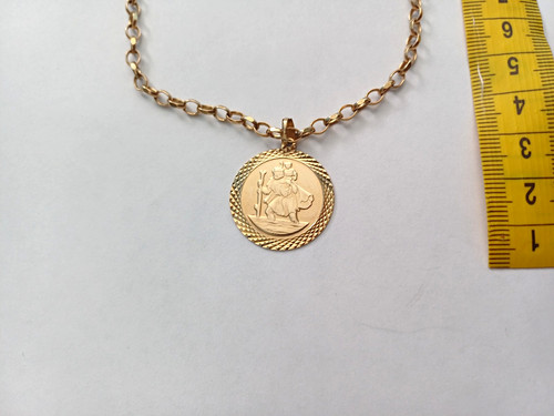9ct gold cable chain necklace - 9ct,