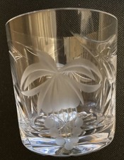 Royal Brierley Crystal Cut Fuchsia Whiskey Tumbler Glass