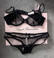 Agent Provocateur BNWT Laily Black set 34B/AP 3 still gift boxed