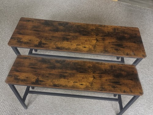 Industrial dining bench set - industrial,