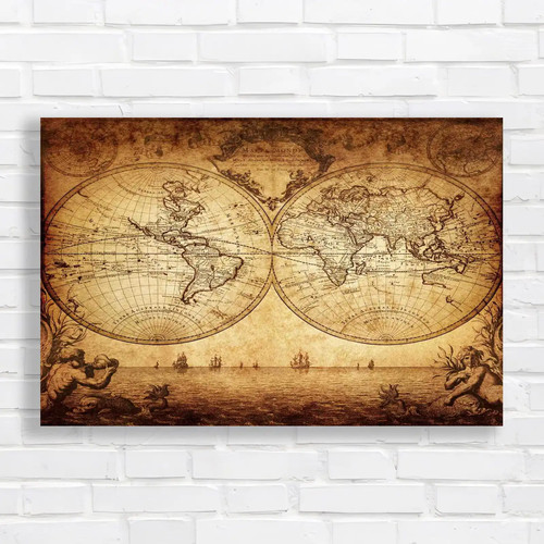 Vintage map the - map, of