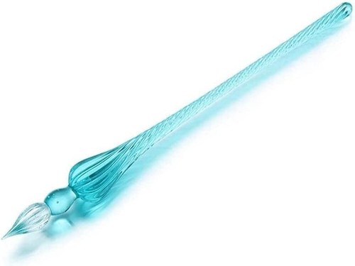 Vintage glass dip dipping - glass, pen