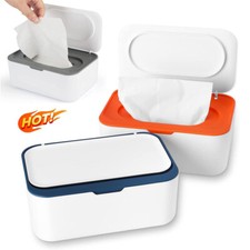 Baby Wet Wipes Box Wipes Dispenser Case Tissue Storage Case Container w/Lid Seal