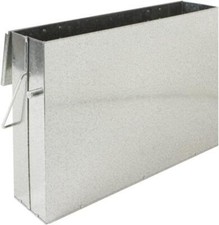 Silver Ash Carrier Galvanised Metal Hot Tidy Box
