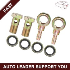 Universal Piece of 2 Banjo Bolt M14x1.5 8mm Banjo Hose Barb Bolt Fittings Brake
